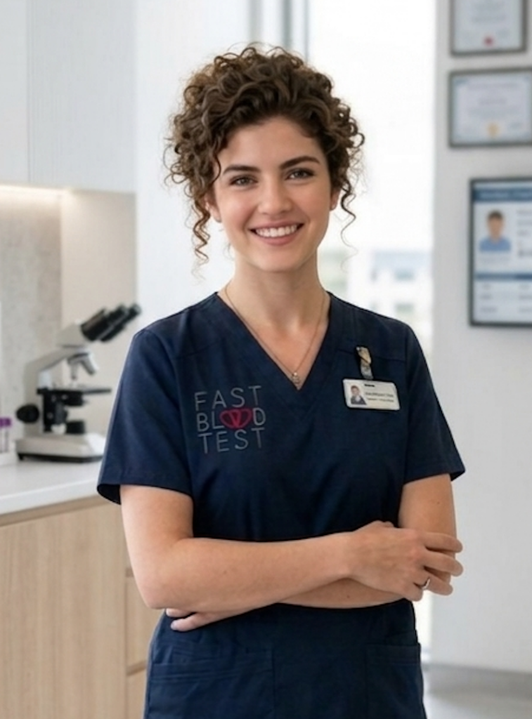 a nurse fast blood