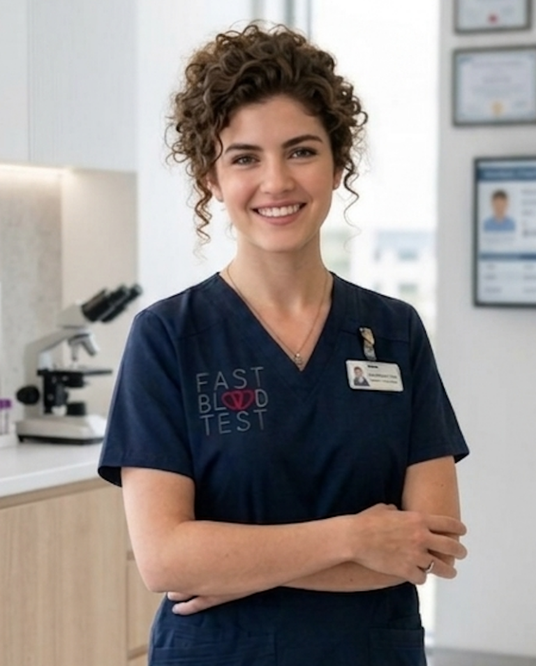 a nurse fast blood
